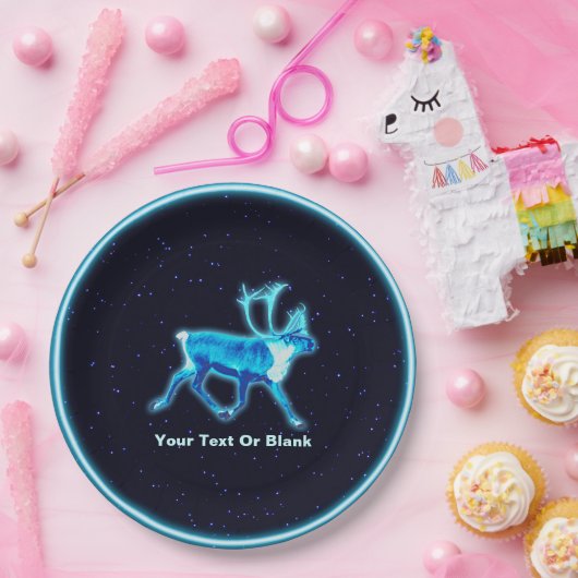 Blaue Karibik (Reindeer) Pappteller (Party)