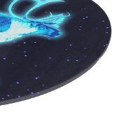 Blaue Karibik (Reindeer) Schneidebrett (Ecke)