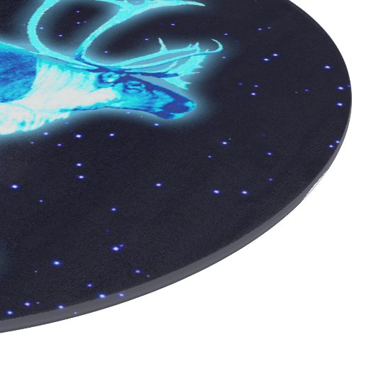 Blaue Karibik (Reindeer) Schneidebrett (Ecke)