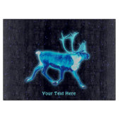 Blaue Karibik (Reindeer) Schneidebrett (Vorderseite)