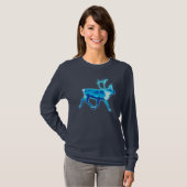 Blaue Karibik (Reindeer) T-Shirt (Vorne ganz)