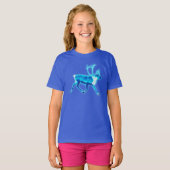 Blaue Karibik (Reindeer) T-Shirt (Vorne ganz)