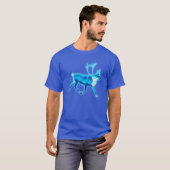 Blaue Karibik (Reindeer) T-Shirt (Vorne ganz)
