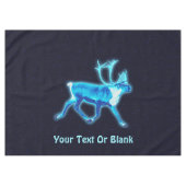 Blaue Karibik (Reindeer) Tischdecke (Vorderseite (Horizontal))