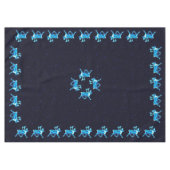 Blaue Karibik (Reindeer) Tischdecke (Vorderseite (Horizontal))