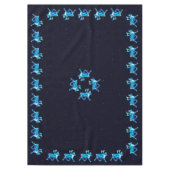 Blaue Karibik (Reindeer) Tischdecke (Vorderseite)