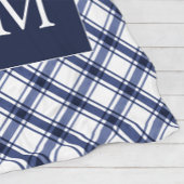 Blaue Karierte Blankette Fleecedecke