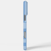 Blaue Karierte Gestreifte Personalisierte Case-Mate iPhone Hülle (Rückseite / Rechts)