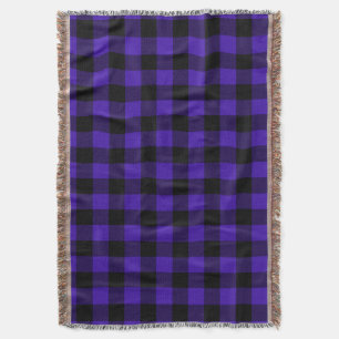 Blaue Karierte Keule Decke