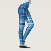 Blaue Karierte Leggings (Rechts)