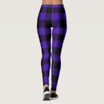 Blaue Karierte Leggings<br><div class="desc">Karierte Leggings in Schwarz und Blau - MIGNED-Design</div>