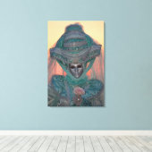 Blaue Karnevalskleider, Venedig Leinwanddruck (Insitu (Holzboden))