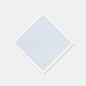 Blaue Karo-Gingham-Baby-Party Serviette (Ecke)