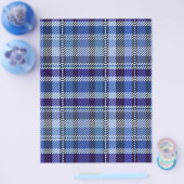 Blaue Karo-Massenware Scrapbook-Papier Seiten (Einzeln)