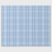 Blaue Karomuster Geschenkpapier (Flach)