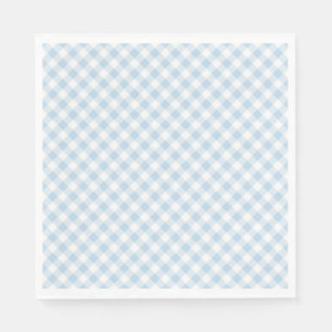 Blaue Karos Serviette