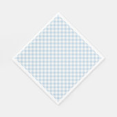 Blaue Karos Serviette (Ecke)
