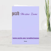 Blaue Karte der Wildblume-Mutter Tages (Rückseite)