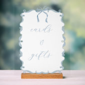 Blaue Karten & Geschenke Schild für Baby- oder Hoc (Neutral)