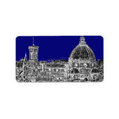 Blaue Kathedrale Adressaufkleber (Vorne)