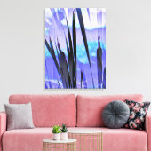 BLAUE KATTAILEN LEINWANDDRUCK (Insitu (Wohnzimmer))