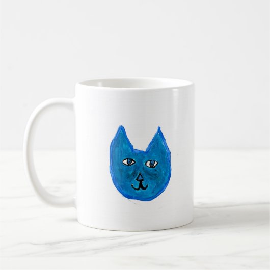 Blaue Katze Kaffeetasse (Links)