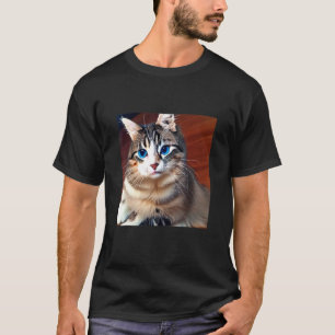 Blaue Katze Kitten Kätzchen  Süße und niedliche Ka T-Shirt