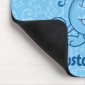 Blaue Katze mit Violin-Maus-Pad Mousepad (Ecke)