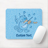 Blaue Katze mit Violin-Maus-Pad Mousepad (Mit Mouse)
