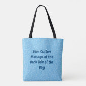 Blaue Katze mit Violin Tote Tasche (Rückseite)