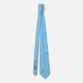 Blaue Katze mit Violine Neck Tie Krawatte (Rückseite)