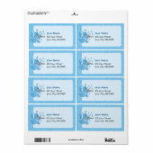 Blaue Katze mit Violinetikett (Vorne)