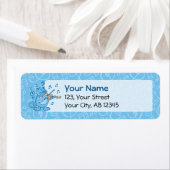 Blaue Katze mit Violinetikett (Insitu)