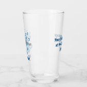 Blaue Katze mit Violinglas Glas (Links)