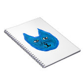 Blaue Katze Notizblock (Rechte Seite)
