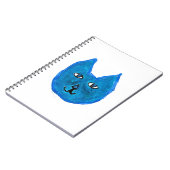 Blaue Katze Notizblock (Linke Seite)