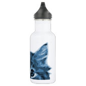 Blaue Katze Purrr! Trinkflasche (Rechts)