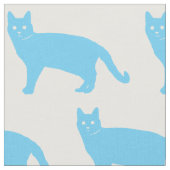 Blaue Katze Stoff (Nahaufnahme)