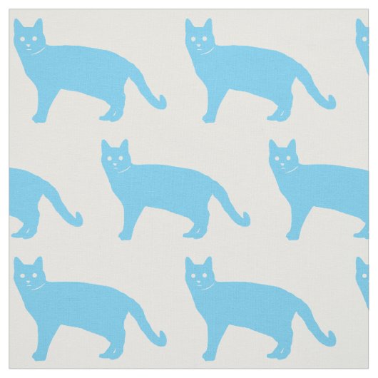 Blaue Katze Stoff (Muster)