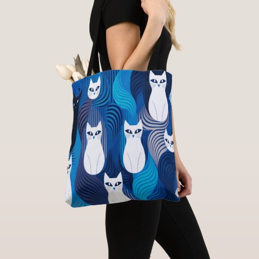 Blaue Katze Tasche (Von Nahem)