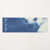 Blaue Katze Yogamatte (Vorderseite (Horizontal))