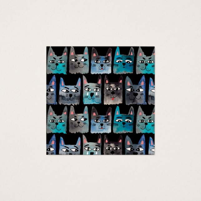 Blaue Katzen (Vorderseite)