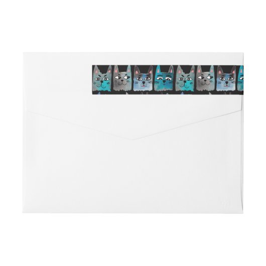 Blaue Katzen (Rückseite)