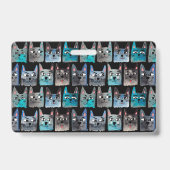 Blaue Katzen Ausweis (Rückseite)