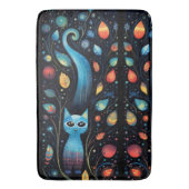 Blaue Katzen Badematte (Vorderseite Vertikal)