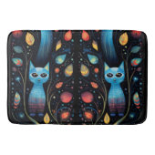 Blaue Katzen Badematte (Vorderseite)
