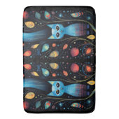 Blaue Katzen Badematte (Vorderseite Vertikal)