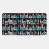 Blaue Katzen Banner (Horizontal)