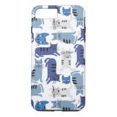 Blaue Katzen Case-Mate iPhone Hülle (Rückseite)