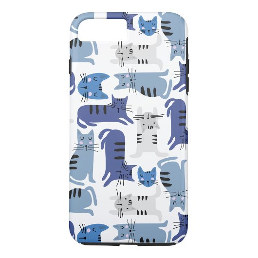 Blaue Katzen Case-Mate iPhone Hülle
